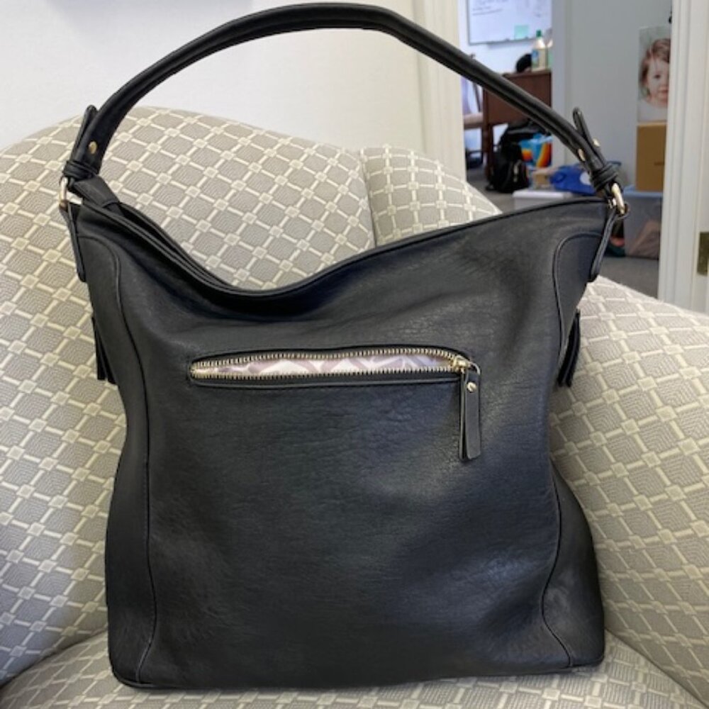 Sasha + Sofi  Black Hobo Purse